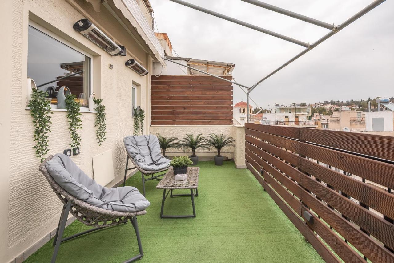 Petralona Stylish Penthouse Leilighet Athen Eksteriør bilde
